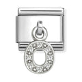 Nomination Composable Silver Initial 'O' CZ Drop Charm 331818/15