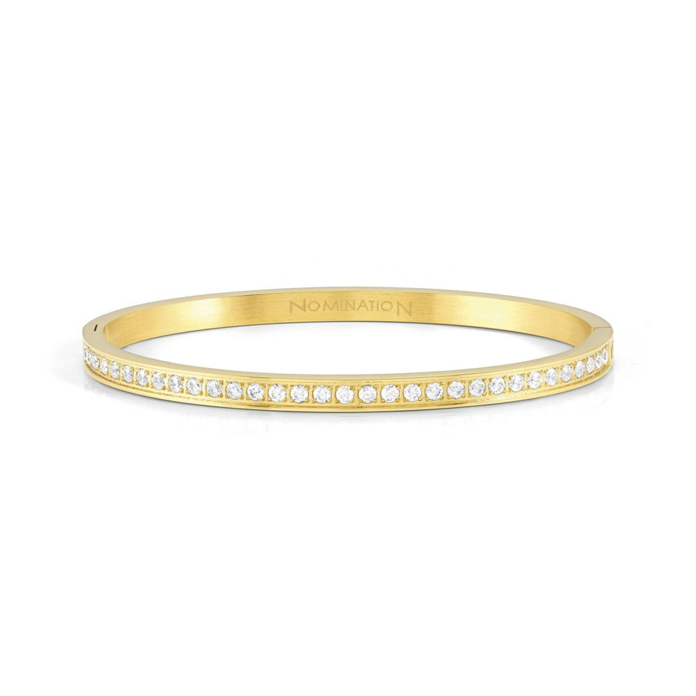 Nomination Pretty Bangles Gold Tone CZ