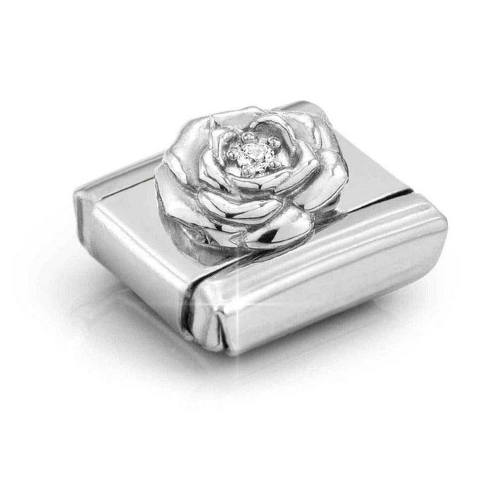 Nomination Composable Silver CZ Rose Charm 330311/12