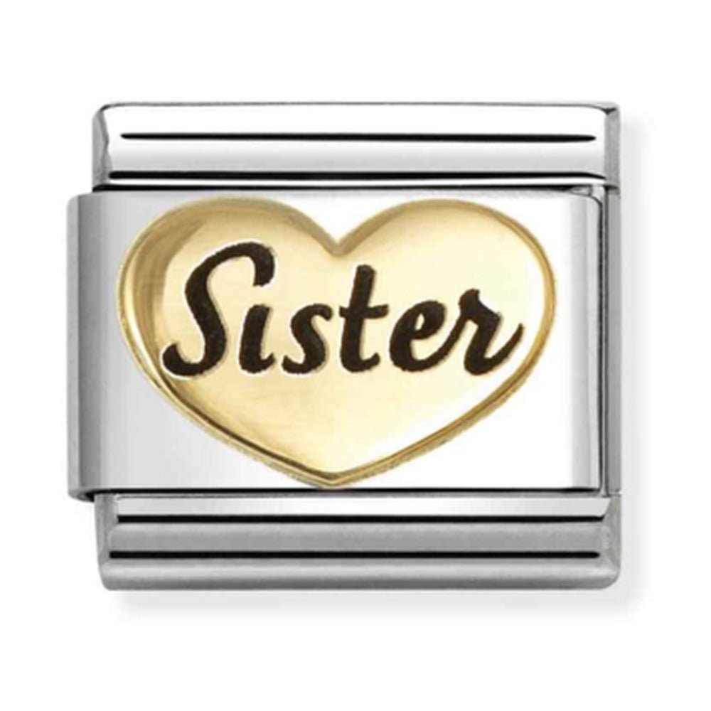 Nomination Composable Gold Sister Charm 030285/78
