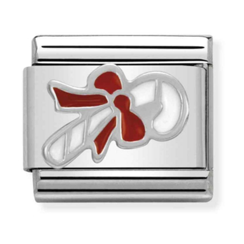 Nomination Composable Silver Christmas Candy Cane Charm 330204/07