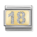 Nomination Composable Gold Glitter 18 Charm 030224/01