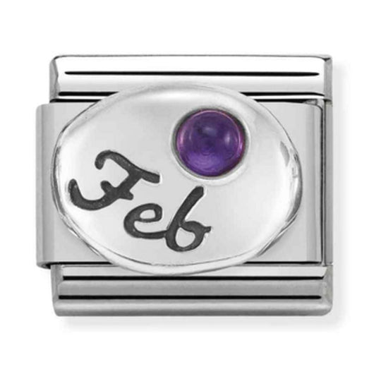 Nomination Composable Silver February Amethyst Charm 330505/02
