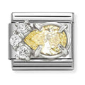 Nomination Composable Silver Yellow CZ Teardrop Charm 330329/07