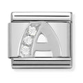 Nomination Composable Silver CZ Letter A Charm 330301/01