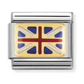 Nomination Composable Gold Great Britain Flag Charm 030234/06