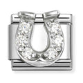 Nomination Composable Silver CZ Horseshoe Charm 330304/51