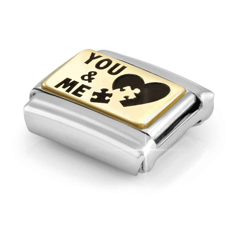 Nomination Composable Gold You & Me Puzzle Charm 030166/71