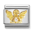 Nomination Composable Gold CZ Angel Charm 030307/23