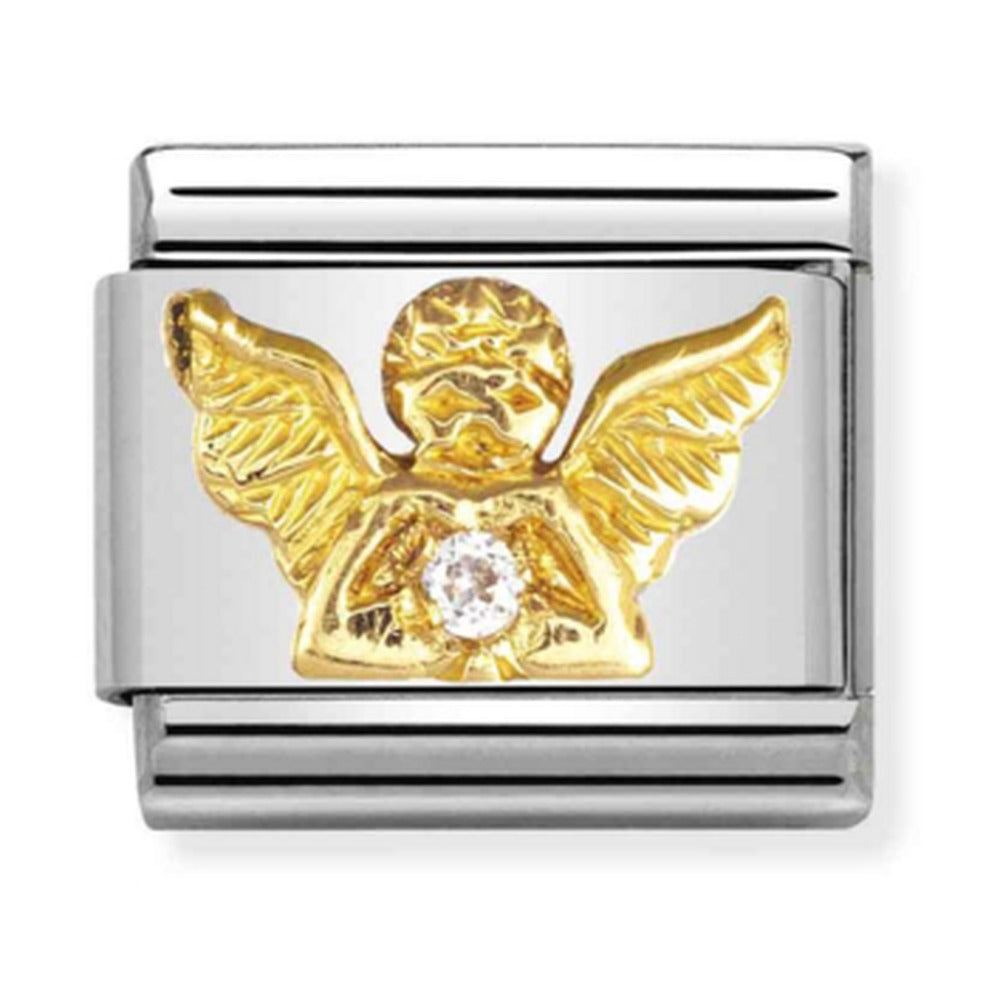 Nomination Composable Gold CZ Angel Charm 030307/23