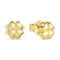 Nomination Armonica Four-Leaf Clover Stud Earrings Silver Gold Plated