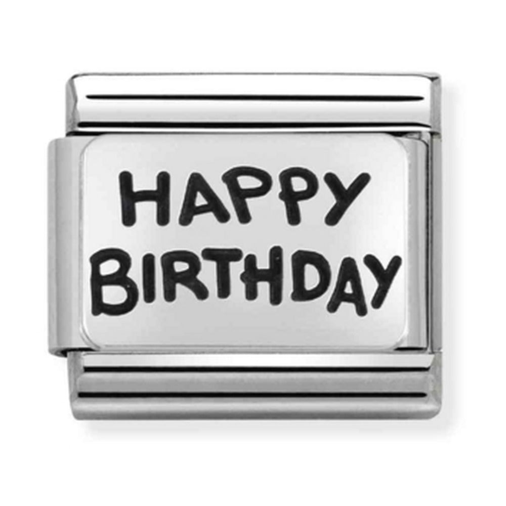 Nomination Composable Silver Happy Birthday Charm 330102/41