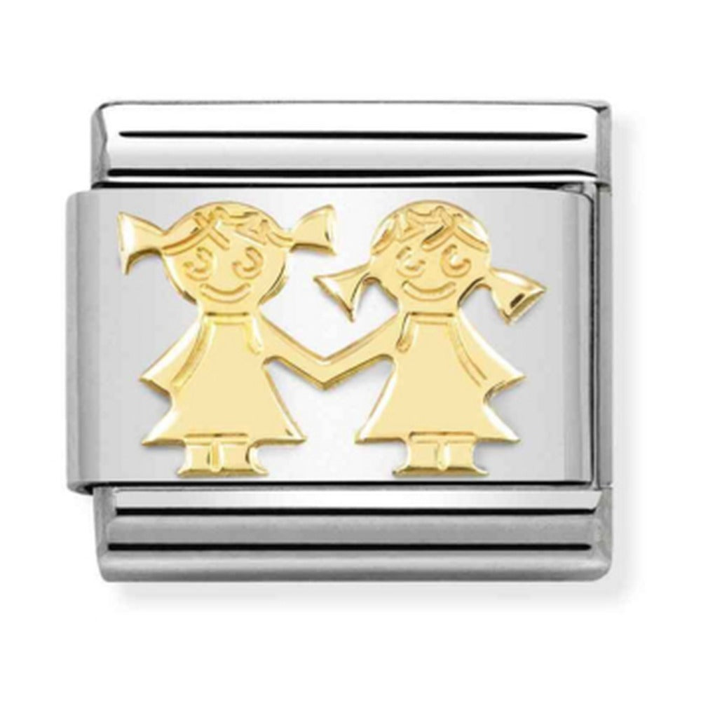 Nomination Composable Gold Sisters Charm 030162/67