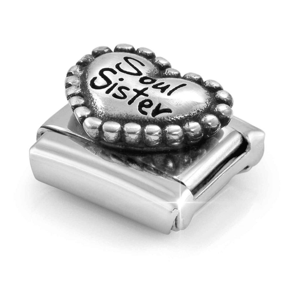 Nomination Composable Silver Raised Heart With Dots Soul Sister Charm 330101/82