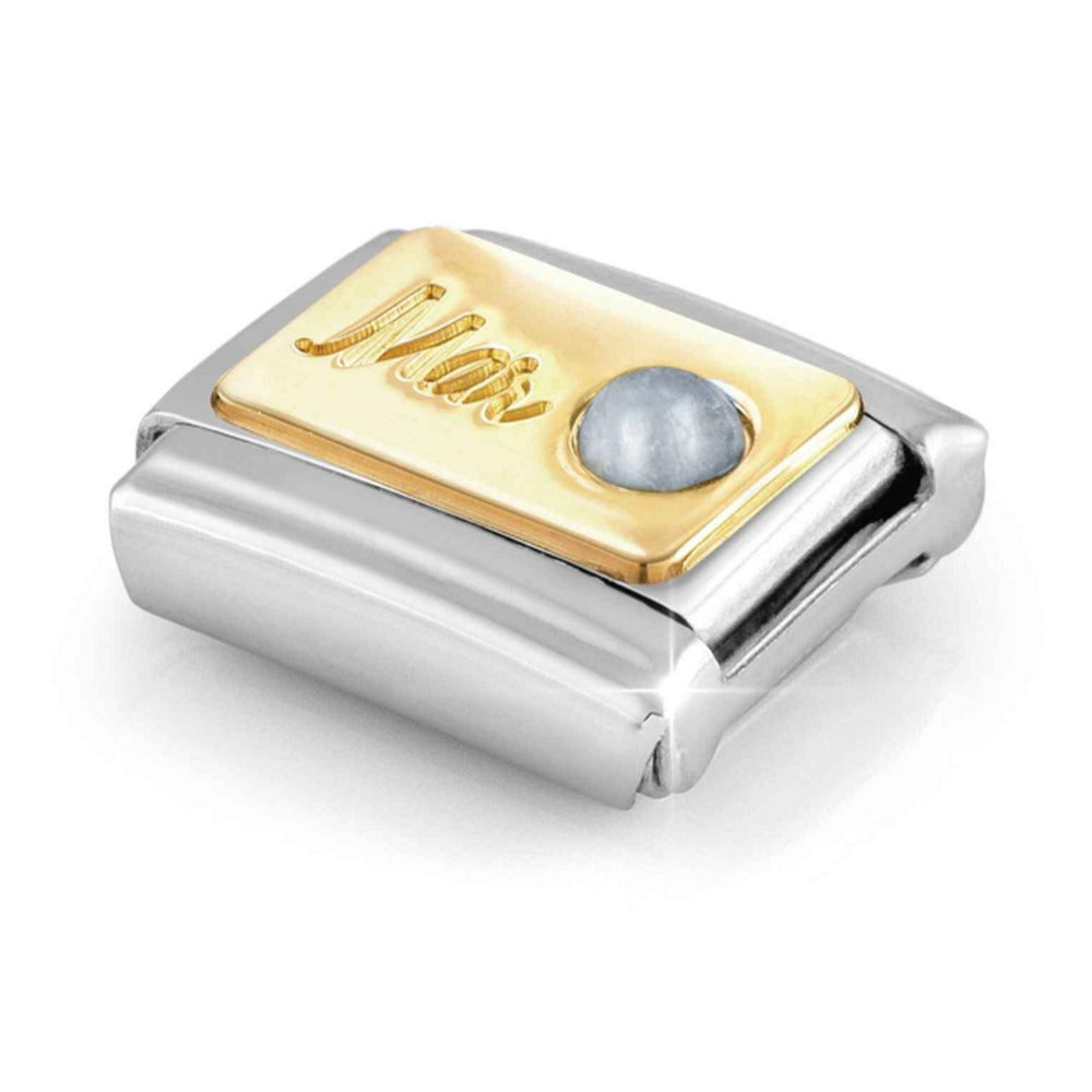 Nomination Composable Gold March Aquamarine Charm 030519/03
