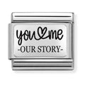 Nomination Composable Silver You And Me Our Story Charm 330111/31