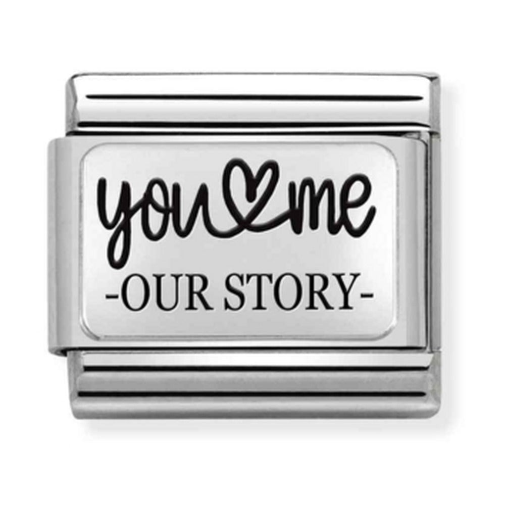 Nomination Composable Silver You And Me Our Story Charm 330111/31