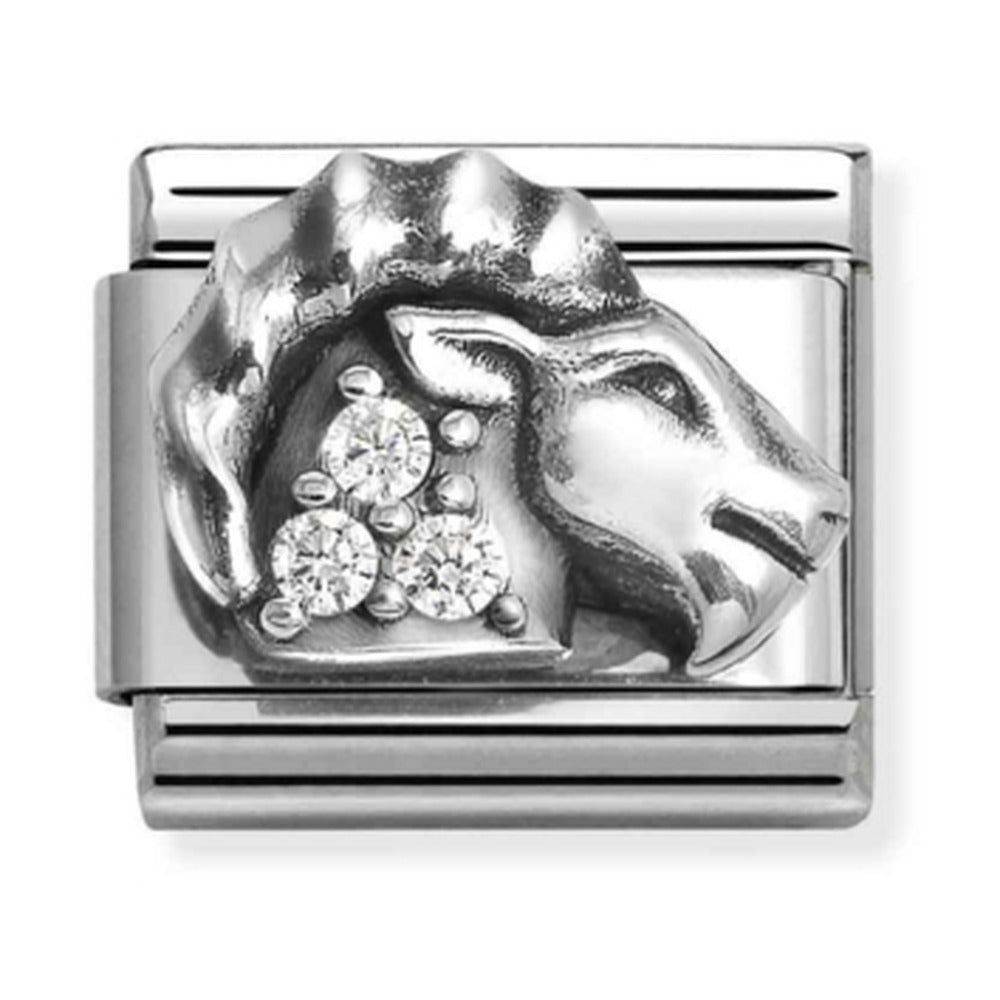 Nomination Composable Silver CZ Zodiac Capricorn Charm 330326/10