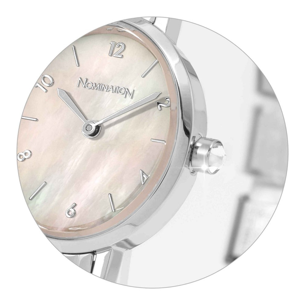 Nomination Paris Oval Pink Mother Of Pearl Dial Bracelet Watch 0760398/009