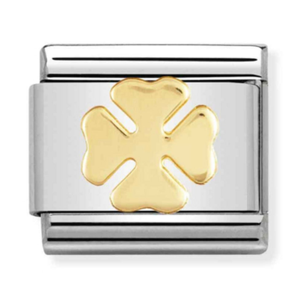 Nomination Composable Gold Four Leaf Clover Charm 030115/06