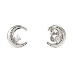 Nomination Dream Beats Silver CZ Moon Earrings 242603/022