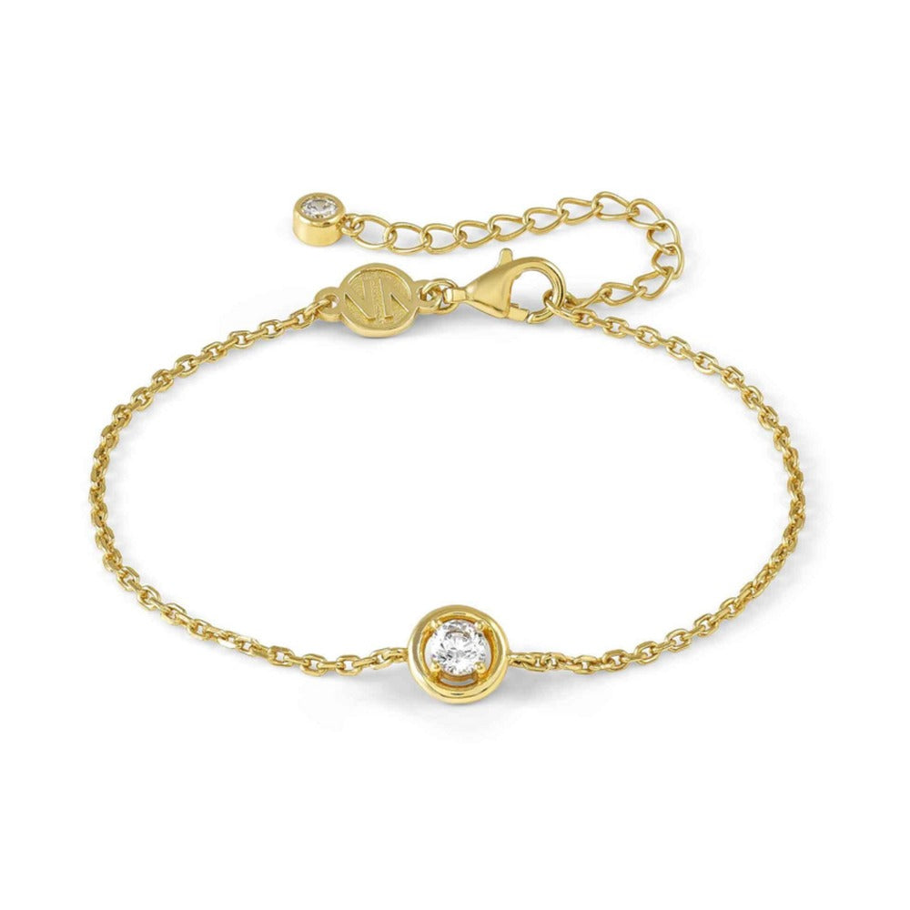 Nomination Cosmiclove Cubic Zirconia Set Circle Bracelet Silver Gold Plated