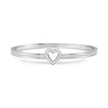 Nomination Pretty Bangles cz Heart BangleStainless Steel
