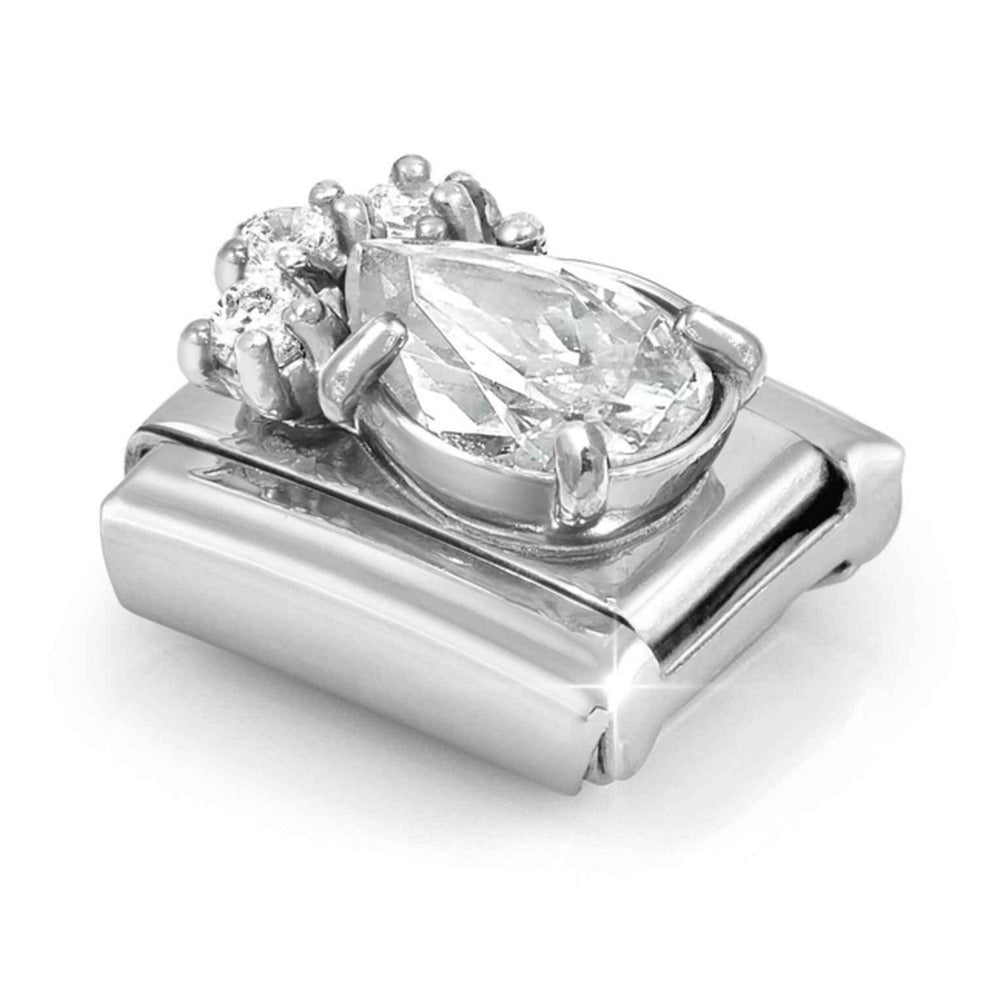 Nomination Composable Silver CZ Teardrop Charm 330329/01