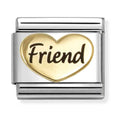 Nomination Composable Gold Friend Heart Charm 030285/84