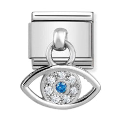 Nomination Composable Silver GREEK EYE Drop Charm 331800/22