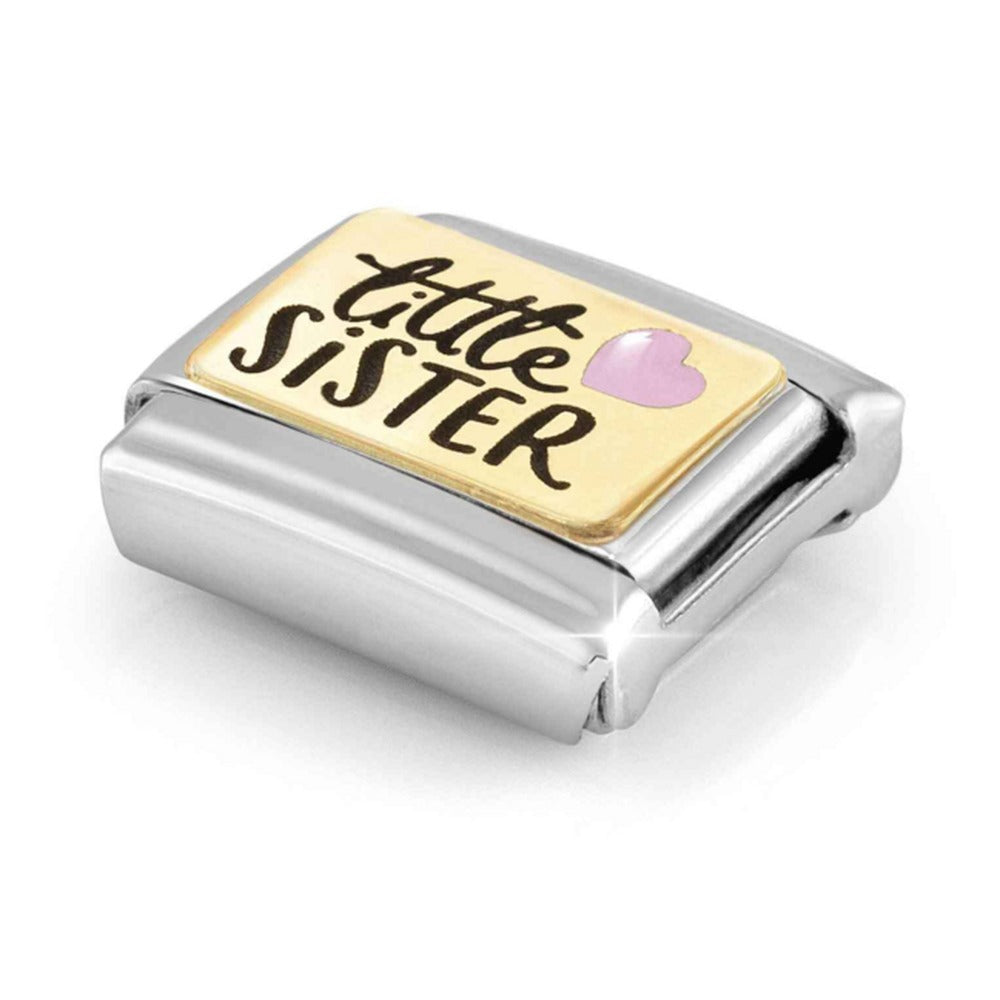 Nomination Composable Gold Little Sister Charm 030289/06