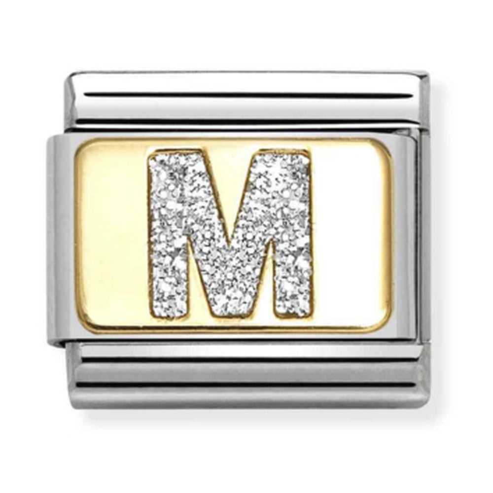 Nomination Composable Gold Glitter Letter M Charm 030291/13