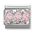 Nomination Composable Silver Pink Trilogy Charm 330329/21