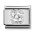 Nomination Composable Silver CZ Letter S Charm 330301/19