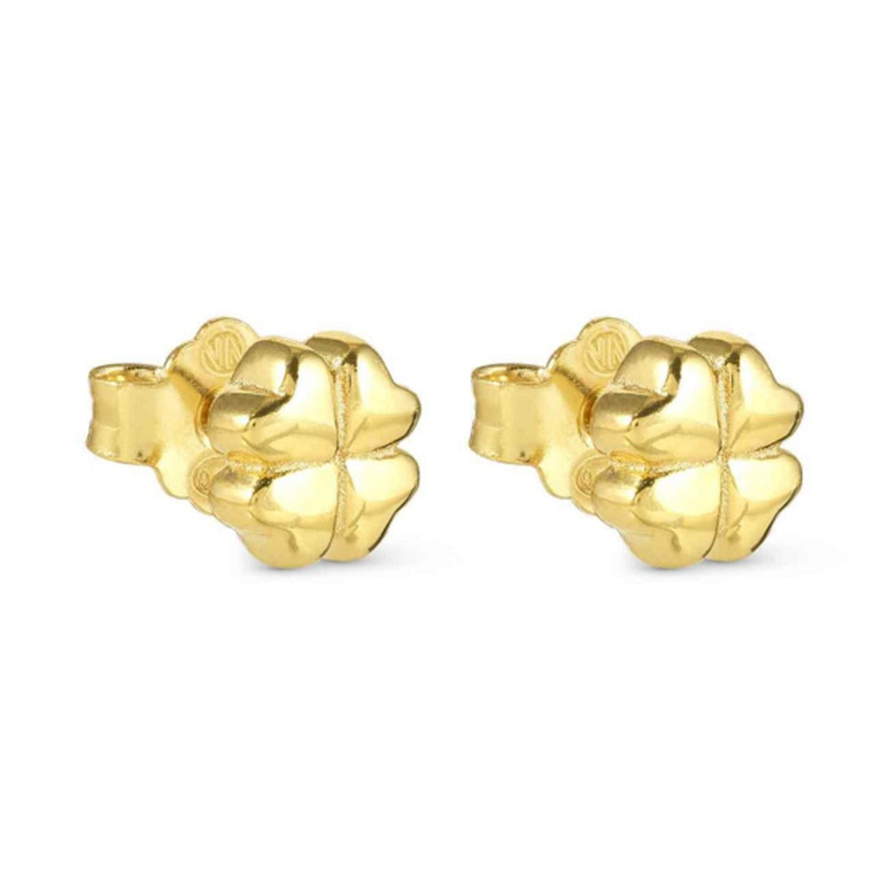 Nomination Armonica Four-Leaf Clover Stud Earrings Silver Gold Plated
