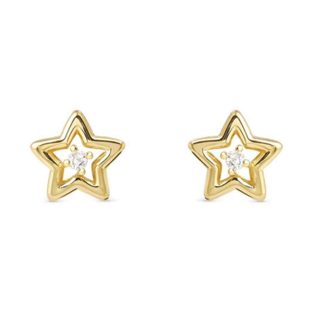 Nomination Dream Beats Gold Tone CZ Star Earrings 242603/009