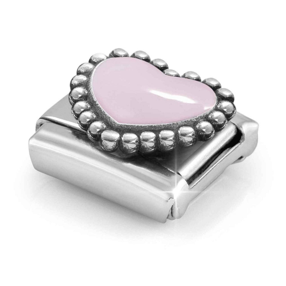 Nomination Composable Pastel Pink Raised Heart Charm 330204/33