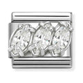 Nomination Composable Silver CZ Trilogy Charm 330329/05