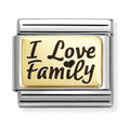 Nomination Composable Gold I LOVE FAMILY Charm 030166/69