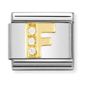 Nomination Composable Gold CZ Letter F Charm 030301/06