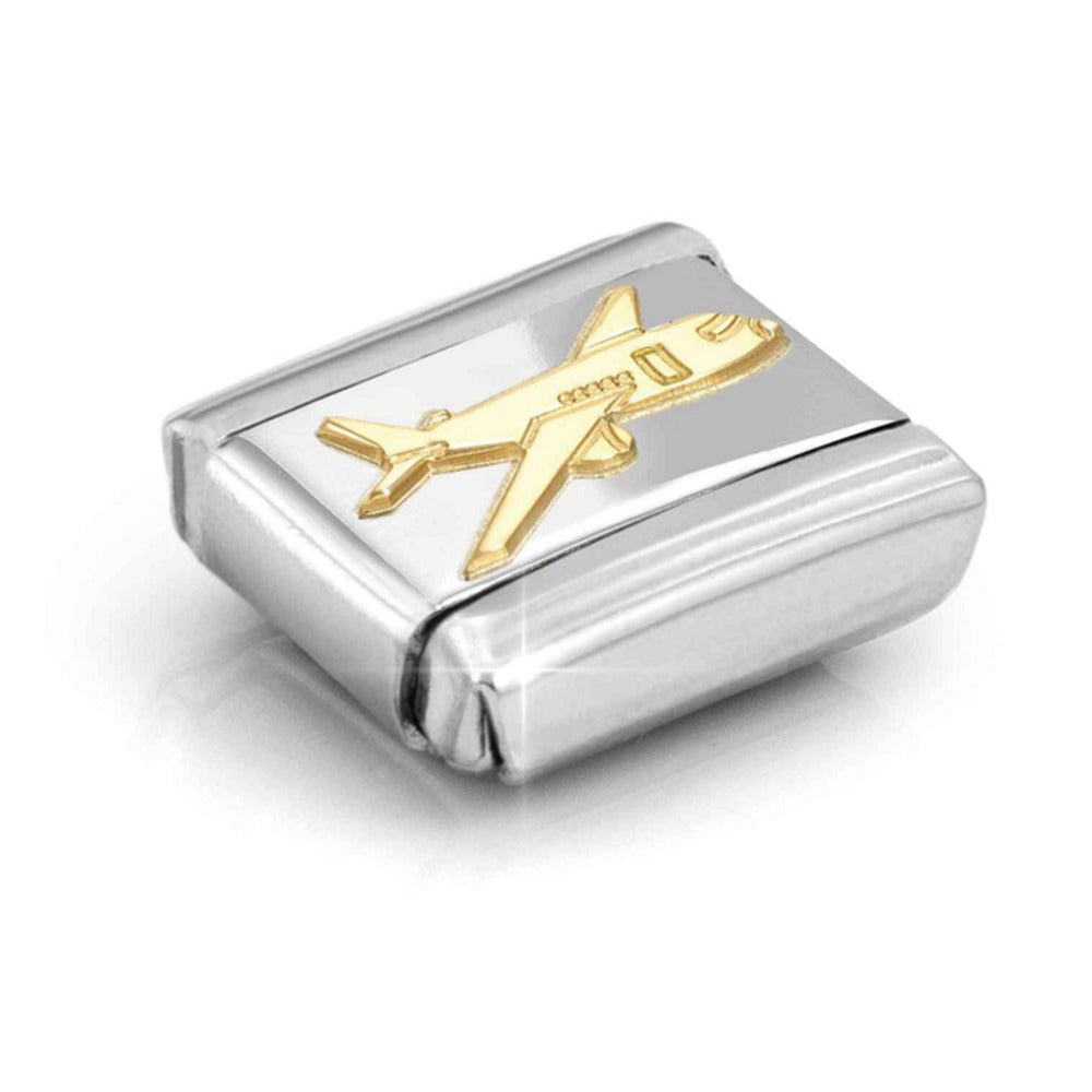 Nomination Composable Gold AEROPLANE Charm 030162/75