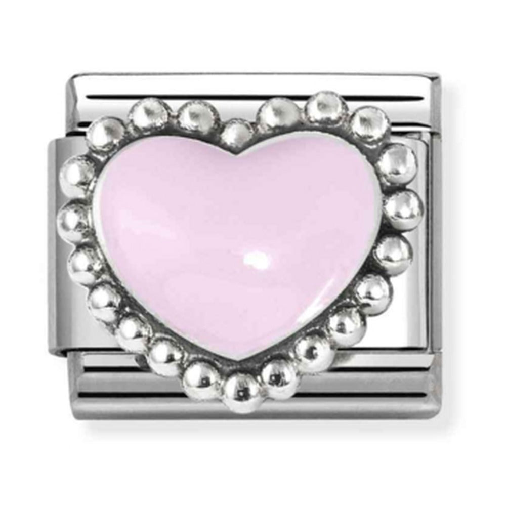 Nomination Composable Pastel Pink Raised Heart Charm 330204/33
