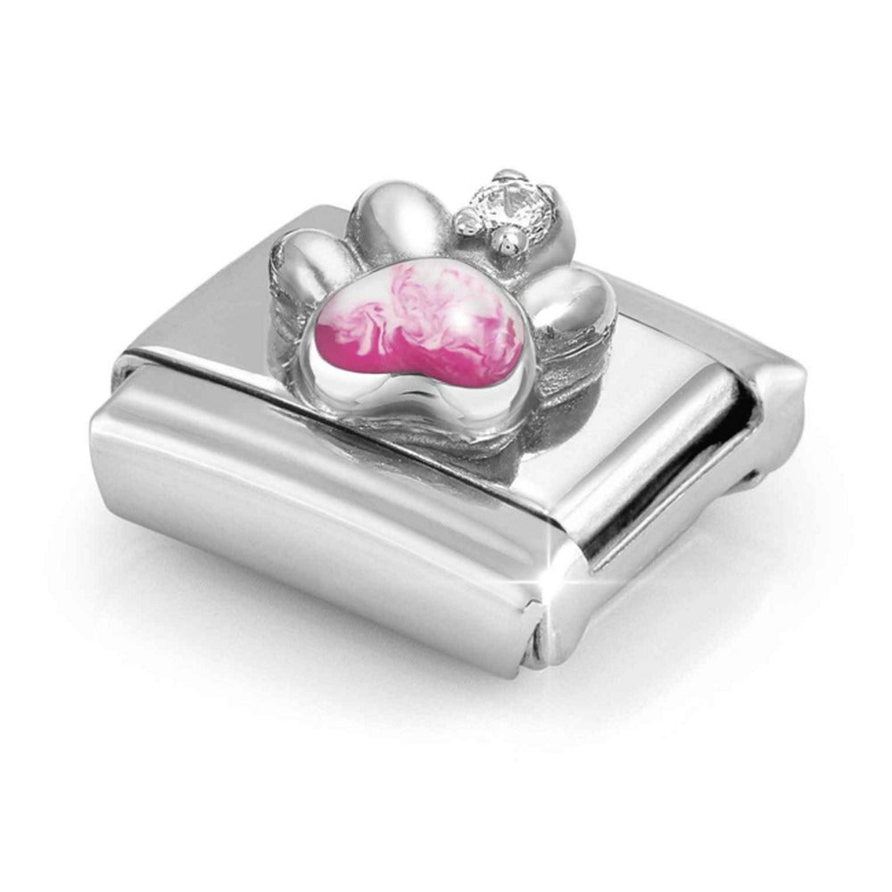 Nomination Composable Silver Pink Paw Charm 330321/13