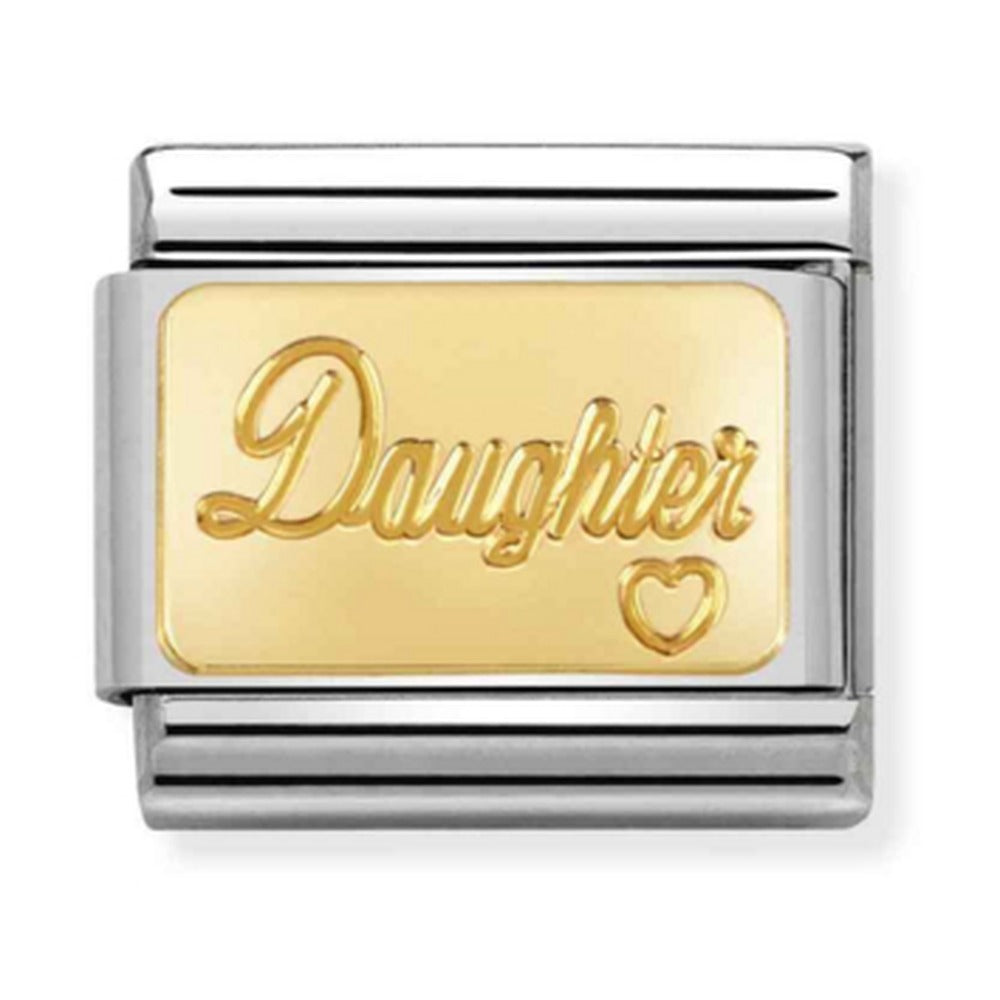 Nomination Composable Gold Daughter Charm 030121/25