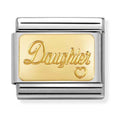 Nomination Composable Gold Daughter Charm 030121/25