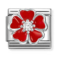 Nomination Composable Silver Red Flower Charm 330321/20