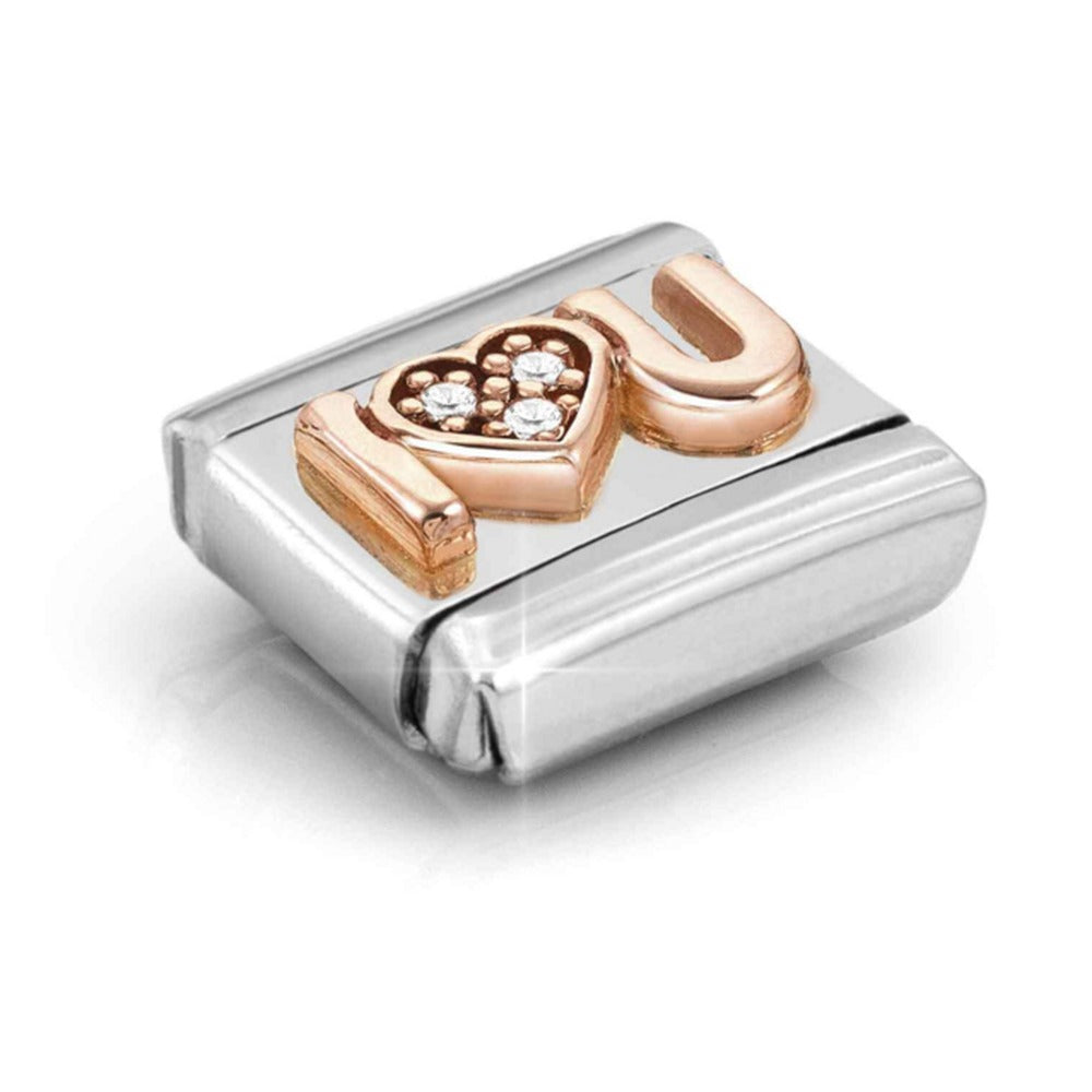 Nomination Composable Rose Gold  I Heart You Charm
