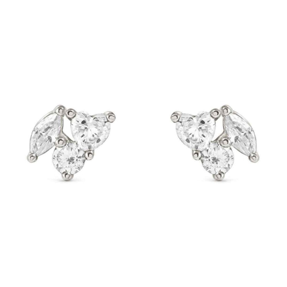 Nomination Colour Wave Silver 3-CZ Stud Earrings 149887/031