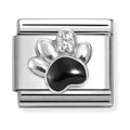 Nomination Composable Silver Black Paw Charm 330321/12
