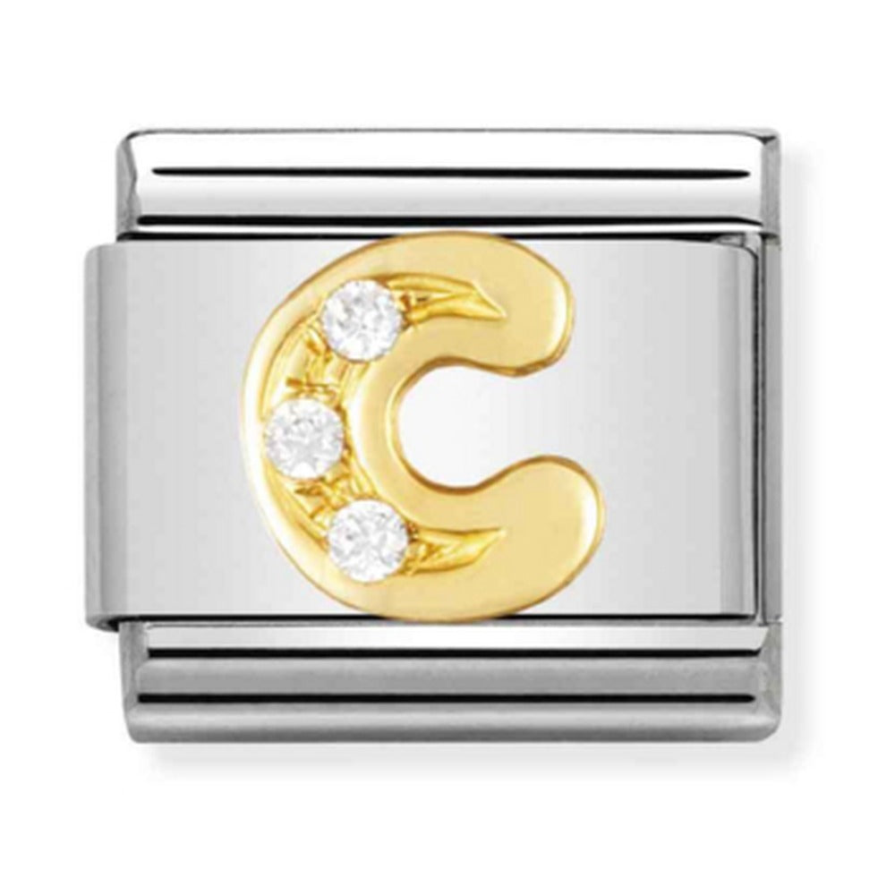 Nomination Composable Gold CZ Letter C Charm 030301/03